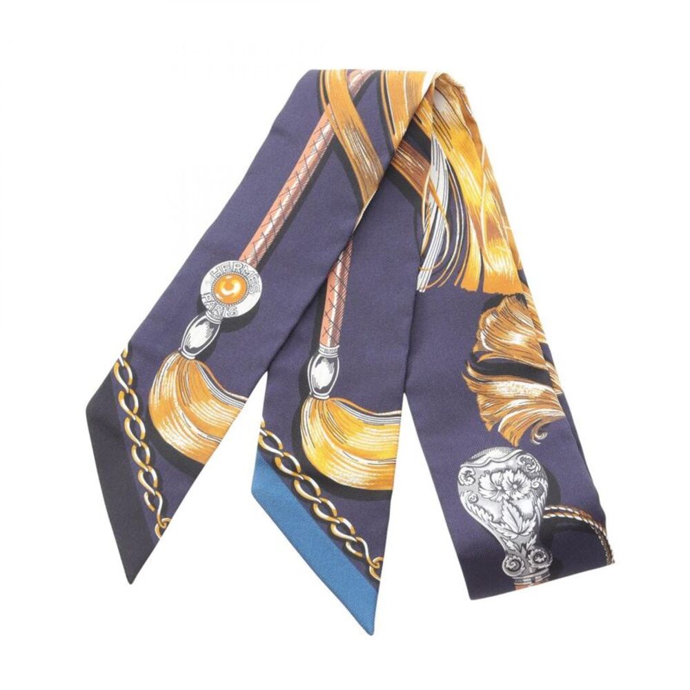 Hermes Twilly Cavalcades Silk Scarf